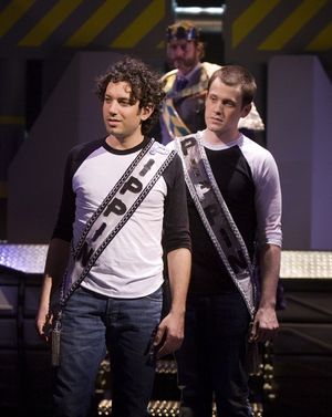 Tyrone Giordano, Troy Kotsur and Michael Arden Photo